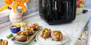 Rețetă jacket potatoes la airfryer Breville Halo Steam by DeMâncare