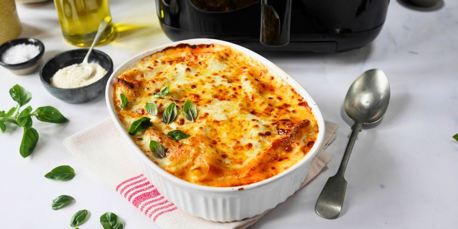 Rețetă Lasagna rapidă la airfryer Halo Steam Digital