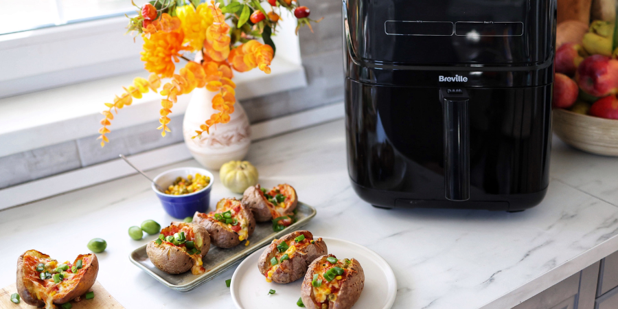 Rețetă jacket potatoes la airfryer Breville Halo Steam by DeMâncare